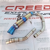 Original creed exhaust KOU mahachai open specs pipe for raider150carb/fi tmx125/155 bajaj ct100