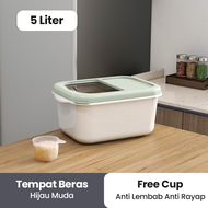 Inaso Tempat Beras Kacang 5kg  / 7.5kg / 10kg Rice Box Tempat Penyimpanan Makanan Rice Storage Organ