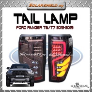 Ford Ranger T6/T7,Wildtrack,Raptor 4x4 Running Led Tail Lamp Smoke 2012-2019 4x4 Lampu Belakang (V5)