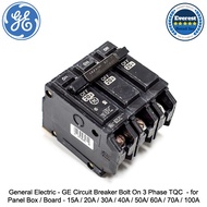 General Electric - GE Circuit Breaker Bolt On 3 Phase TQC  - for Panel Box / Board
