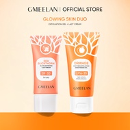 【Official】GMEELAN Orange Enzymes Exfoliating Gel 50g &  Sea Buckthorn Lazy Cream 30g for Facial & Bo