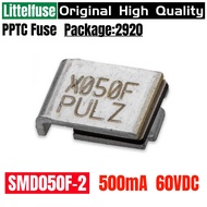 10PCS Littelfuse X050F SMD050F-2  RF0315-000 PTC Resettable Fuse 0.5A 500mA 60VDC 1.7W SMD 2920 Auto