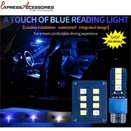 1PCS T10 /1PC Roof Dome Panel LED Bulb Blue-White Gradient Small Headlamp Reading Light License Plat