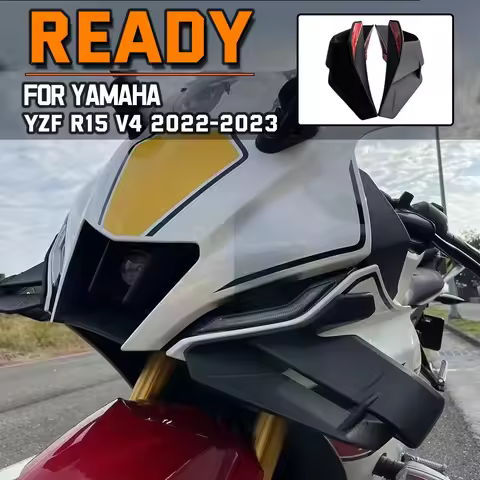 For YAMAHA R15 YZF R15 YZFr15 V4 2022 2023 1pair Fixed Wind Wing Motorcycle Wing Aerodynamic Fairing