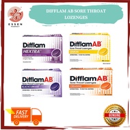 DIFFLAM AB SORE THROAT LOZENGES 12'S (BLACKCURRANT/ORANGE/HEXTRA/HONEY LEMON)