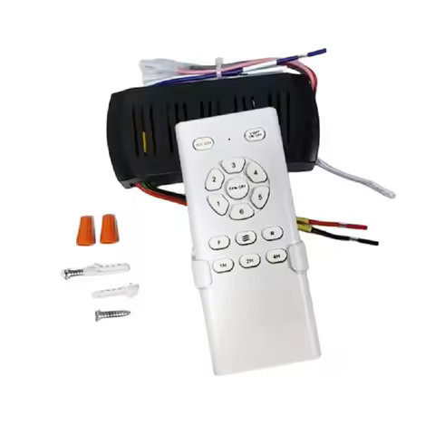 Frequency Conversion Ceiling Fan Remote Control Kit Light High Voltage 6-Speed Remote Receiver Contr