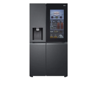 LG 674L Side-by-Side Fridge with InstaView & Door-in-Door™ in Matte Black Finish GC-X257CQES