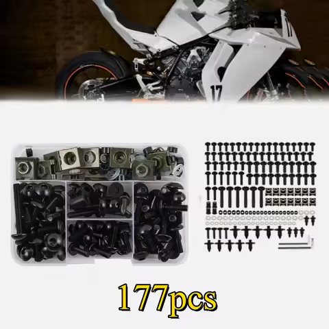 177pcs Fairing Bolts Screws Kit For Yamaha YZF R6 R1 R25 R125 R3 T-MAX MT XJR