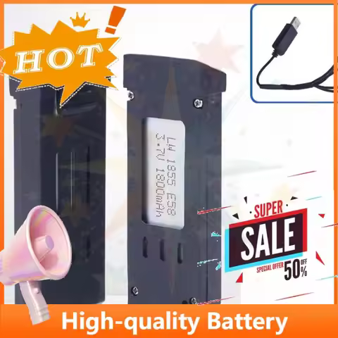 SWZY 3.7V 1800mAh Battery for E58 Mini Drone Battery E58 RC E58 PRO Drone Battery Wholesale JY019 Ba