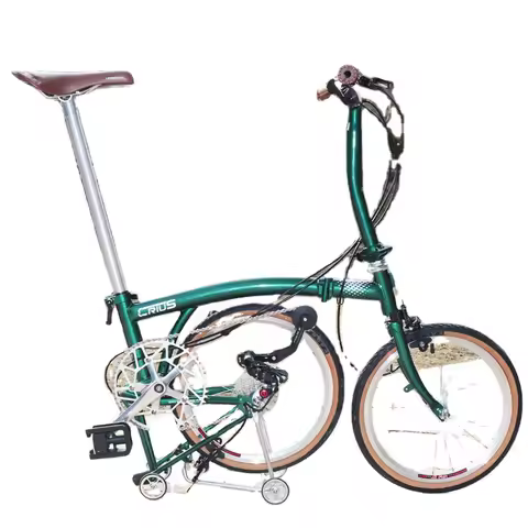 New MINT 16-inch 9-speed BOB A6 Mintparts Aluminum Alloy Frame 3-Fold Bike, Lightweight Folding Bicy