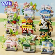 YVE Mini Shop Blocks, Micro Blocks Building Blocks City Building Blocks,  Mini Street View Blocks Bi
