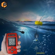 prettyia Portable Fish Finder, Depth Gauge, Fish Locator Depth Scale, Handheld, IPX4 Waterproof, for