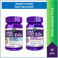 Vicks ZzzQuil Pure Sleep+De-Stress / Muscle Relaxation 42s
