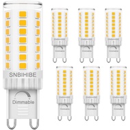 G9 LED Bulb Dimmable, 40 Watt T4 G9 Halogen Equivalent, No-Flicker, Warm White 3000K, Ceramic Bi Pin