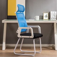 網椅辦公電腦椅電競椅(白框藍網)