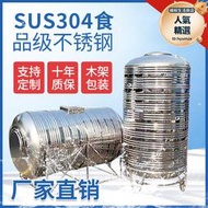 304不鏽鋼水塔臥式立式儲水罐蓄水桶家用樓頂大容量水池加厚水箱