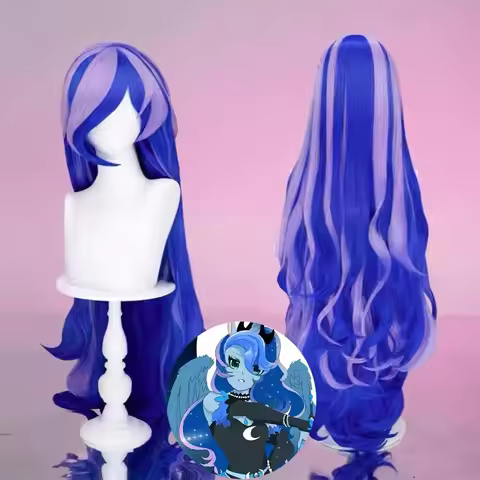 HAIRJOY Synthetic Hair Wig Princess Luna Cosplay Wig Mixed Color Ombre Long Wavy Cosplay Wig
