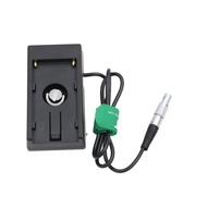 HangTon NP-F970 Battery Adapter Plate 12V Power to 0B 2 Pin Power Cable for ARRI Transvideo Starlite