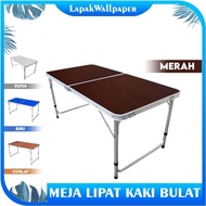 Terlaris Meja Lipat Koper Hpl Serbaguna - Meja Portable warna polos