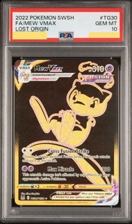 [PSA10] 2022 POKEMON SWORD & SHIELD LOST ORIGIN TG30 FULL ART 夢夢 MEW VMAX 夢幻 美版 ENG 寶可夢 卡牌 PTCG 初代15