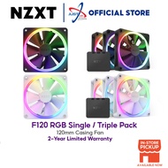 NZXT F120 RGB TRIPLE / SINGLE PACK ( BLACK / WHITE )