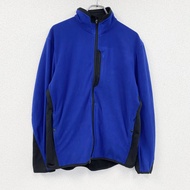 VICTORINOX 抓絨外套/披肩外套，藍色，L 碼，古著。