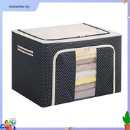 35L/80L/110L Large Capacity Foldable Cotton Linen Storage Box Steel Frame Storage Extra Large Box