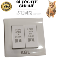 AUTOGATE PUSH BUTTON / SWITCH 2 GANG PRESS SWITCH - AUTOGATE ONLINE
