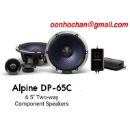 ALPINE DP-65C DP SERIES 6.5" INCH 2-WAY COMPONENT SPEAKER 240 WATTS PEAK POWER 50 WATTS RMS POWER