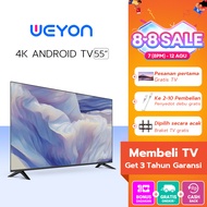 WEYON Smart TV 65 inch 55 inch 50 inch LED TV 65 inch 4K UHD LED Televisi TV android 50/55/65 inch m