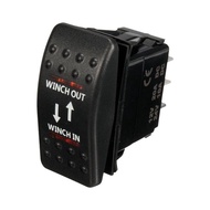 12V 20A Winch In Winch Out ON-OFF-ON Rocker Switch 7 Pin