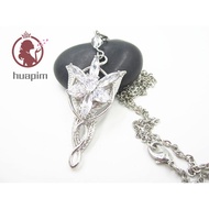 Arwen Evenstar Necklace- 7pcs Natural Zircon Lord Of The Rings(Color: Silver)