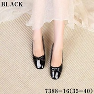 G7388-16 (2 Inch) Glossy Leather Black Shoes for Women Elegant Design Comfortable & Stylish