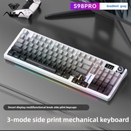 AULA S98 PRO 3 Mode Mechanical Keyboard Hot-swap with Display Knob Side Light RGB 4000mAh Customize 