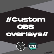 OBS/StreamLabs OBS custom overlay for Twitch/YouTube live/Facebook Gaming