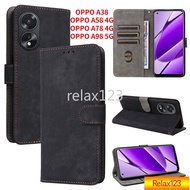 Phone Case For OPPO A 38 A38 A58 A78 4G A98 5G  Wallet Card Slots Flip Leather Casing Full Protectio