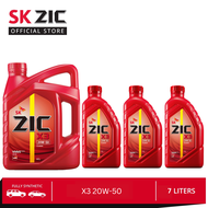 SK ZIC X3 20W-50 7 Liters | Semi Synthetic Premium Car Engine Oil