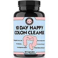Angry Supplements 10 Day Happy Colon Cleanse, Detox for Men and Women, Infused w. Probiotics, Wei...