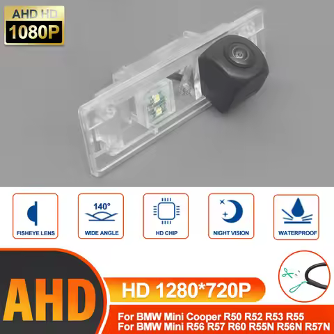 Rear View Parking Camera HD AHD Waterproof For BMW 6 E63 Mini Cooper R50 R52 R53 R55 R56 R57 R60 R55