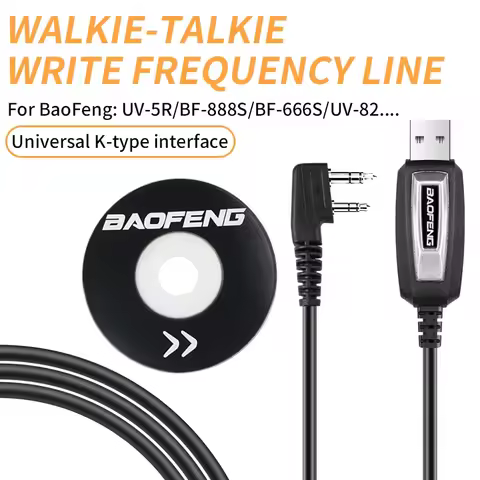 USB Programming Cable With CD For Baofeng UV-5R 82 888S UV-S9PLUS UV-13 16 17 21 Pro Quansheng UV-K5