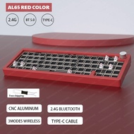 [Hot] 65 sugar65 al65  wireless aluminum custom mechanical keyboard kit RGB hotswap 2.4g Bluetooth w