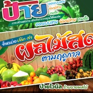 Vinyl Signs Fresh Fruits Fruit Shop