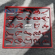 [Out-t] 2026 Formula 1 Calendar F1 With Stand Racing Desk Calendar Ornament Home Office Desktop Deco