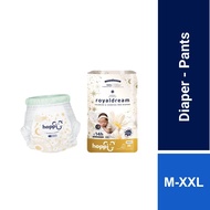 Hoppi RoyalDream Baby Diaper Pants M42/L38/XL32/XXL28 (1 Pack) 100% 7 Chemicals-Free*