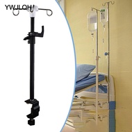 YWJLQH Drip Bag Stand, Feeding Tube Holder with 4 Hooks, Travel IV Stand, Table Clamp