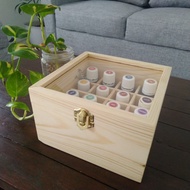 Woodlic Box Essential Oil - Box Essential oil - wooden storage oil box - wooden oil storage box