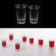 WeiLaiKeQi Shot Glass, Acrylic Shot Glass, Shatterproof, Reusable, Drinking Glass