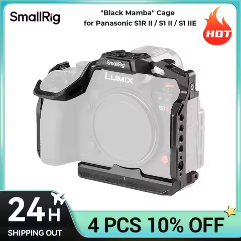 SmallRig "Black Mamba" Cage for Panasonic S1R II / S1 II / S1 IIE Multiple Mounting Points for Handl