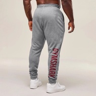 GYMSHARK Men's Sports Pants Jogging Gym Muscle Bodybuilding Casual Pants Cotton Printed Trousers