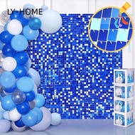 LIAOYING Sequin Panel Wall Decor, Baby Shower Glitter Square Sequin Backdrop, Birthday Decoration We